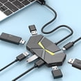 thumbnail image 4 of WINDLAND 7Port USB Expansion Dock USB Adapter with Led For Laptop Desktop Not Need Driver, 4 of 7