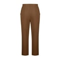 thumbnail image 5 of CQONEPT Mens Big and Tall Linen Cotton Pant Baggy Casual Streetwear Pants Comfortable Outdoor Trousers with Pockets Brown 2XL, 5 of 6