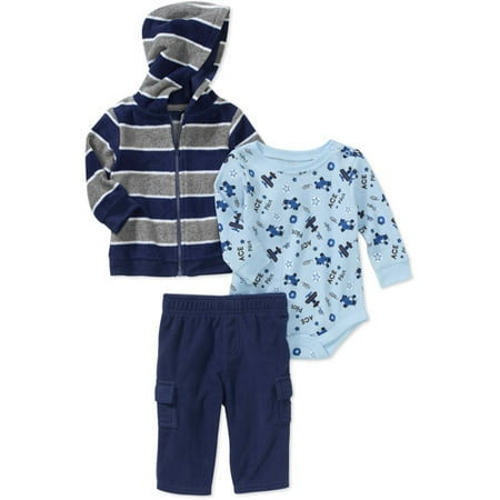 Garanimals Newborn Boys' 3 Piece Fleec