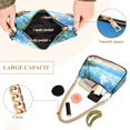 thumbnail image 4 of Ryvnso Palm Tree Beach Womens Chain Shoulder Bag Tote Handbags Clutch Hobo Purse with Zipper for Travel, 4 of 7