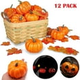 thumbnail image 4 of 12Pcs 6cm Foam Pumpkins Artificial Mini Fall Pumpkins Halloween Party Decor, 4 of 5