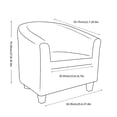 thumbnail image 2 of Tub Chair Cover Club Chair Slipcover for Armchairs Stretch Armchair Slipcover Club Chair Protector Machine Washable, 2 of 7