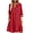 02-Red, variant on Atogsazn Women's V Neck Linen Midi Dress Flowy Short Sleeve Button Rolled Dresses A-Line Sundress Summer Khaki XXL Fashion