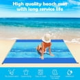thumbnail image 4 of Beach Blanket 79 x 83inch Sandproof Beach Mat Waterproof Quick Drying Picnic Mat for Travel Camping, 4 of 9