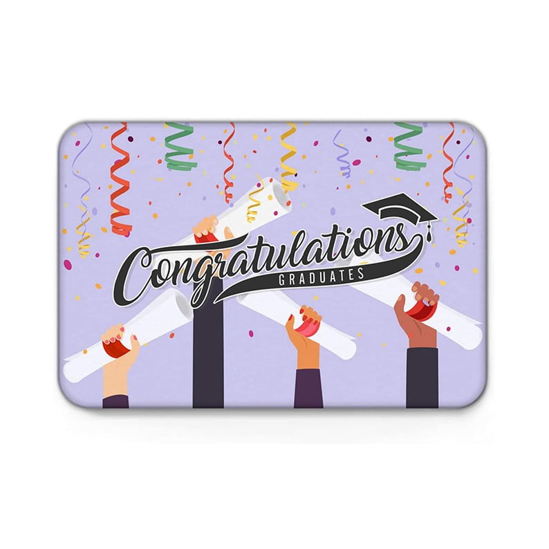OAVQHLG3B Graduation Decorations Door Mat Anti-slip Bottom Indoor ...