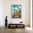 thumbnail image 2 of Eastern Print Warsaw Cityscape Poster, Poland Travel Art, European City Decor, Modern Wall Art For Home And Office, Size 12x18 UNFRAMED, 2 of 5