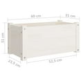 thumbnail image 2 of vidaXL Planter Decorative Patio Outdoor Plant Pot Flower Box Solid Wood Pine, 2 of 9