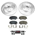 thumbnail image 3 of PowerStop Front Z23 Evolution Sport Carbon-Fiber Ceramic Brake Pad and Drilled & Slotted Rotor Kit Fits: HYUNDAI KIA Select Models K8699, 3 of 10
