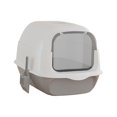 thumbnail image 3 of Xuanheng Enclosed Cat Litter Tray High Capacity for Small Animals Rabbit Potty Toilet Gray, 3 of 8