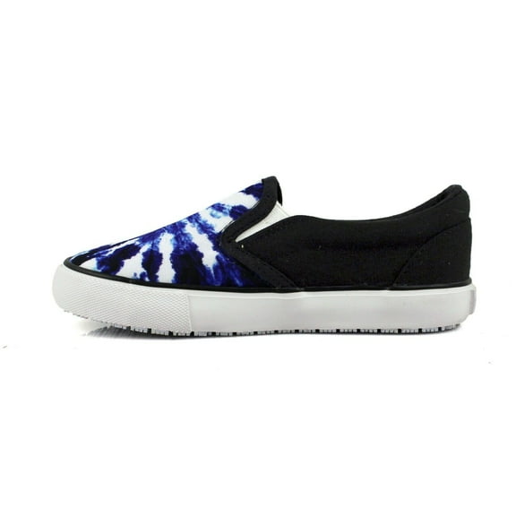 Laforst Kids Canvas Slip Resistant Fashion Slip On Sneakers Black Navy Tie Dye
