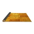 thumbnail image 2 of Ahgly Company Indoor Square Patchwork Yellow Transitional Area Rugs, 4' Square, 2 of 4