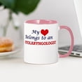 thumbnail image 3 of CafePress - My Heart Belongs To An Otolaryngologist Mugs - 11 oz Ceramic Mug - Novelty Coffee Tea Cup, 3 of 4