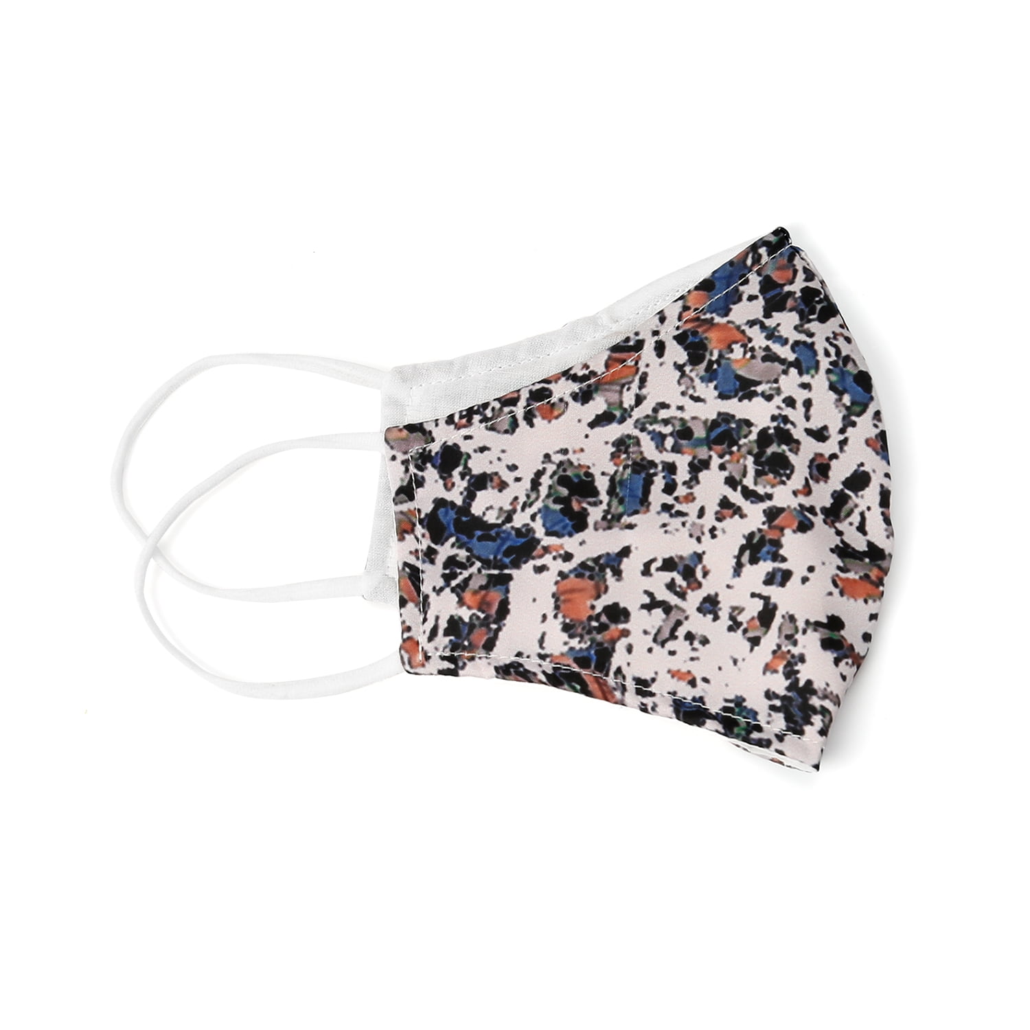 Printed Fabric Cloth Face Mask Reusable Washable Filter Nose Wire