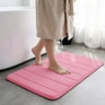 thumbnail image 4 of Bathroom Rug Mat, Absorbent Non-slip, 15.7 x 23.6 Inch Blue Striped Coral Fleece, Have 1 piece, Suitable for Bathroom Shower Floor, 4 of 7