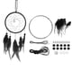 thumbnail image 1 of Kit de atrapasueños DIY, suministros para hacer atrapasueños, kits de atrapasueños colgantes estilo 3, negro, 1 of 7