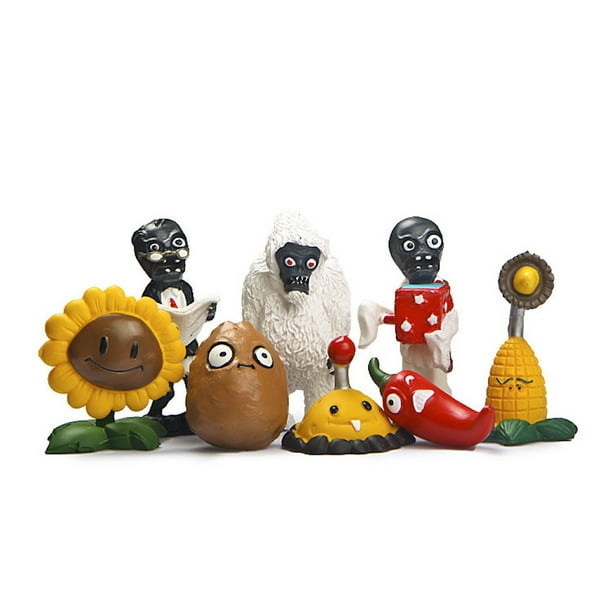 Figure Toy Collection Plants Zombies Anime, 8 piezas, modelo Decora