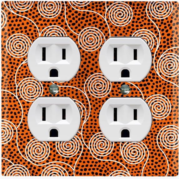 Metal Light Switch Plate Cover Colorful Safari African Tribal Art Pattern SFR030
