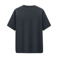 thumbnail image 2 of OGLCCG Men's Short Sleeve T-Shirt Basic Crewneck Outdoor Pullovers Loose Fit Solid Color Summer Workout Casual Tee Tops,M,Dark Gray, 2 of 8