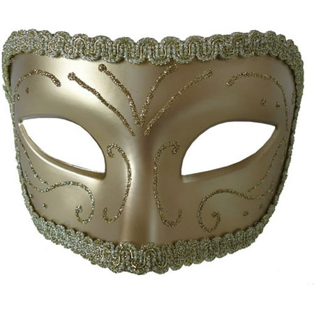 Gold Medieval Opera Mask Adult Accessory