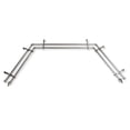 thumbnail image 2 of Dache 13/16" Double Bay Window curtain rod Adjustable 20"-36", 38"-72" - Satin Nickel, 2 of 4