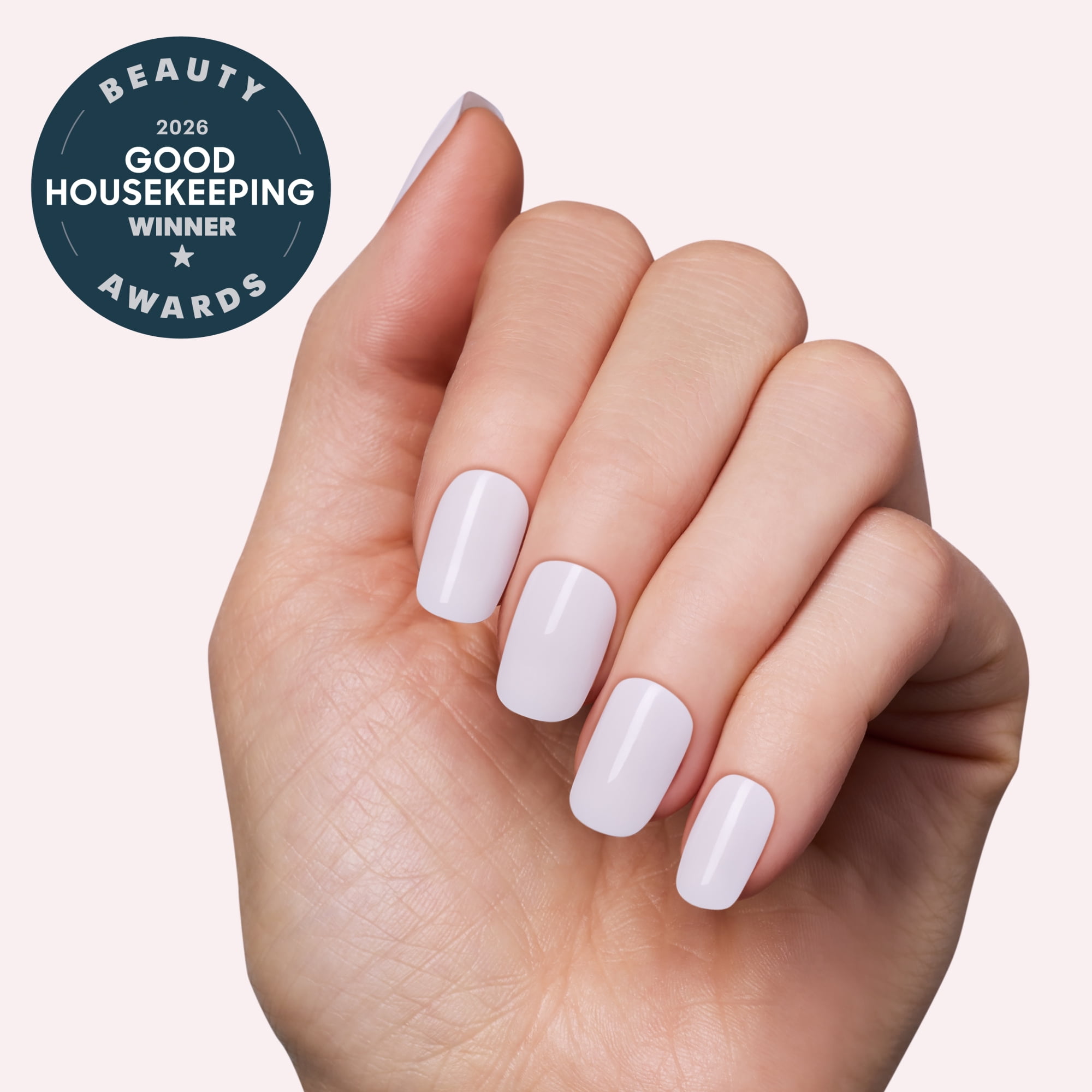 Dashing Diva Glaze Extensions Refill Set in Rabbit, Short Squoval, Semi-Cured Gel Nail Lengthening Strips, Includes 30 Gel Strips (Required LED Lamp Sold Separately)