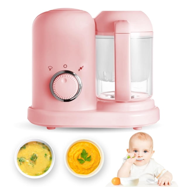 Procesador de Alimentos para Bebés Gran Capacidad con Vapor y Licuadora de Puré 4 en 1 300W