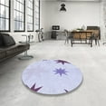 thumbnail image 4 of Ahgly Company Tapis Rectangulaire Lavable en Machine Intérieur Transitionnel Lavande Bleu, 5 Pieds x 7 Pieds, 4 of 7