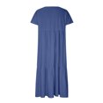 thumbnail image 4 of SEMPAI Dress for Women Tank Dresses Short Sleeve V-Neck Long Summer Dresses for Women 2024 Summer Dress,Maxi Dress,Sundresses for Women 2024,Sundress,Summer Dresses, 4 of 6