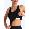 thumbnail image 4 of RUNNING GIRL Women’s Workout Tank Top with Built-in Sports Bra, Criss Cross Back Yoga Crop Tank for Gym Fitness, 4 of 6