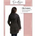 thumbnail image 6 of Jessica Simpson Women's Jacket - Waterproof Softshell Raincoat, Ruffle Back (Size S-XL), 6 of 7