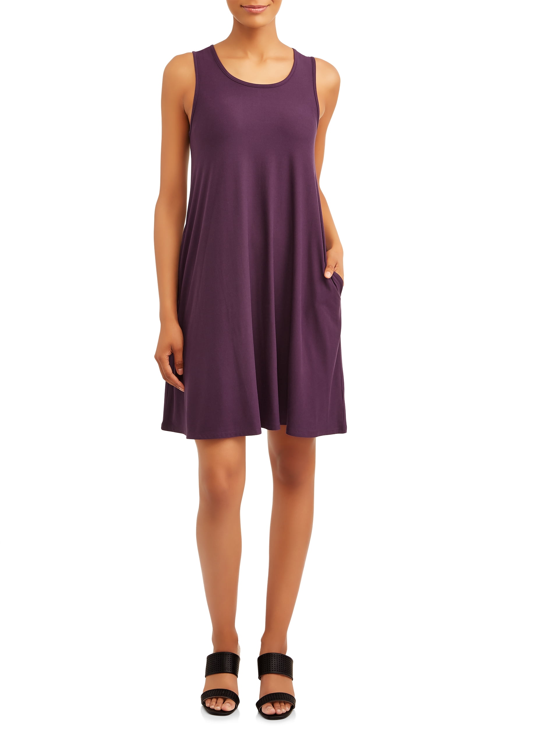 sleeveless knit dress
