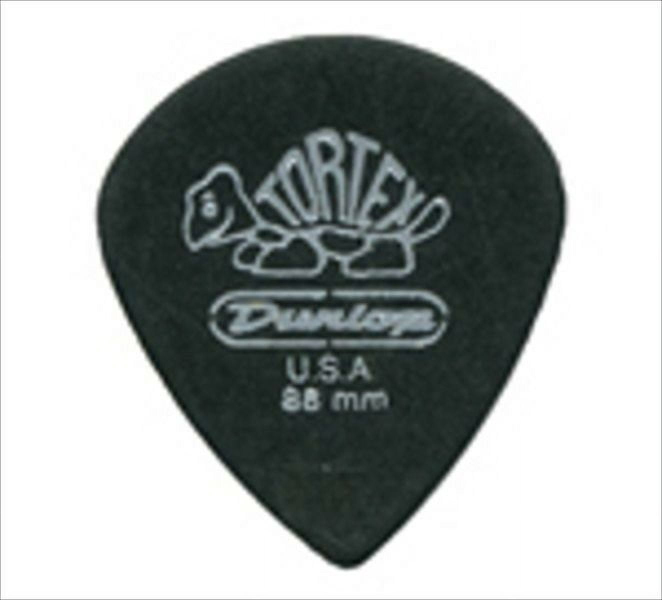 Dunlop 482R.88 Tortex® Pitch Black Jazz III, .88mm, 72/Bag