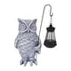 thumbnail image 3 of Estatuilla de búho Colamx decoración exterior luz solar gris, 3 of 8