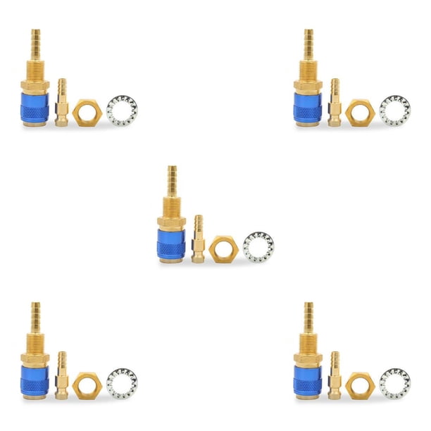 Eigraketly Adaptador de cobre de soldadura TIG de conector rápido refrigerado por aire con ajuste azul Type2 NO2 Eigraketly CBP211792