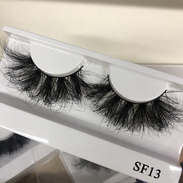 Buzzme Volume Mink Lashes Dramatic Fluffy 25mm Long Eyelashes Desordenado Reutilizable Cruelty Free Eye Lash Tan Jianjun unisex