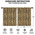 thumbnail image 2 of Blackout Kids Curtains,Brown and Black Leopard Print Childrens Insulated Curtains Set Of 2,Bedroom Essentials,Toddler Room Decor 42"x54", 2 of 5