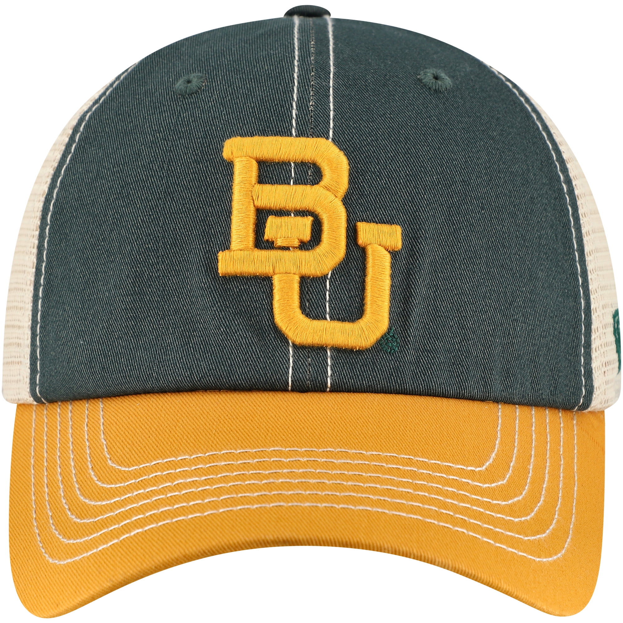 Men's Top of the World  Green/Gold Baylor Bears Off Road Adjustable Trucker Hat