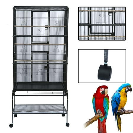 Double Door Large Stand Bird Cage Popinjay Budgie Cage Economy Version B033-1