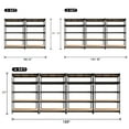 thumbnail image 5 of TrumanPick Heavy Duty Storage Shelves 3500LBS Metal Garage Storage Rack Utility Adjustable Shelving 47.5" W x 24" D x 71" H,Black, 5 of 11