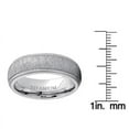 thumbnail image 4 of Metal Masters Mens Titanium Hairline Ground Brushed Finish Dome Comfort-fit Wedding Band 7mm, 4 of 5