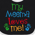 thumbnail image 4 of Inktastic My Meema Loves Me Boys or Girls Baby Bib, 4 of 4