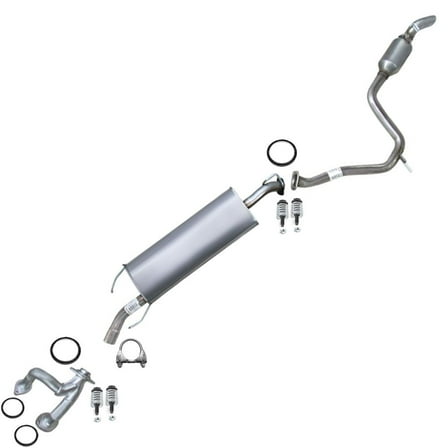 Stainless Steel Y-Pipe Muffler Resonator Exhaust System Kit Fits 2006-2012 RAV-4 3.5L- Direct-Fit