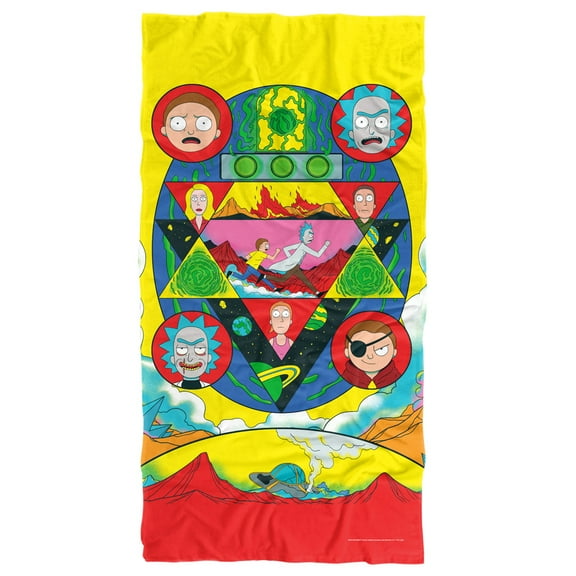 Rick and Morty Beach Towel, 30'x60' Vs Evil Beach Towel