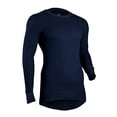 thumbnail image 2 of Indera Mills Men's ICETEX Performance Thermal Top with Silvadur, Navy, Small, 2 of 4