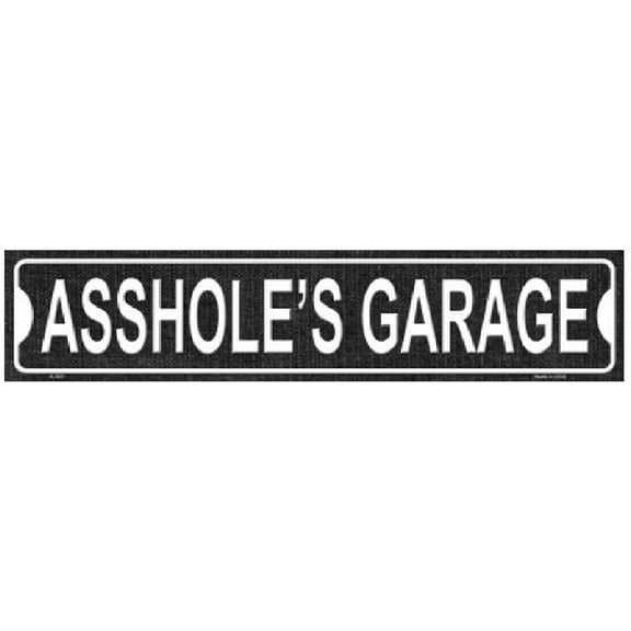 A-Holes Garage Novelty Metal Mini Street Sign K-520