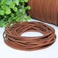 thumbnail image 6 of Tenn Well 2.6mm Suede Cord, 100 Yards Flat Faux Leather Cord for Necklaces, Bracelets, Jewelry Making, Flat Leather Lace Spool Beading and DIY Crafts, Best Handmade Crafts Gift For Her  (Brown), 6 of 7