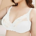 thumbnail image 4 of Plus Size Lace Bras for Women Comfort Lightly Lined Full Coverage Underwire Underwear Ladies Elder Pluh up Tshirt Bras, 4 of 6