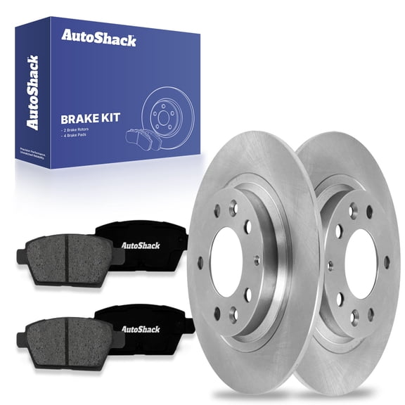 Autoshack Rear Brake Kit Replacement for Mercury Milan 2006-2012 Ford Fusion 2006 Lincoln Zephyr 2007-2012 MKZ Disc Brake Rotor with Ceramic Brake Pad 11.0" (279.7 mm) PCDR41327413271161