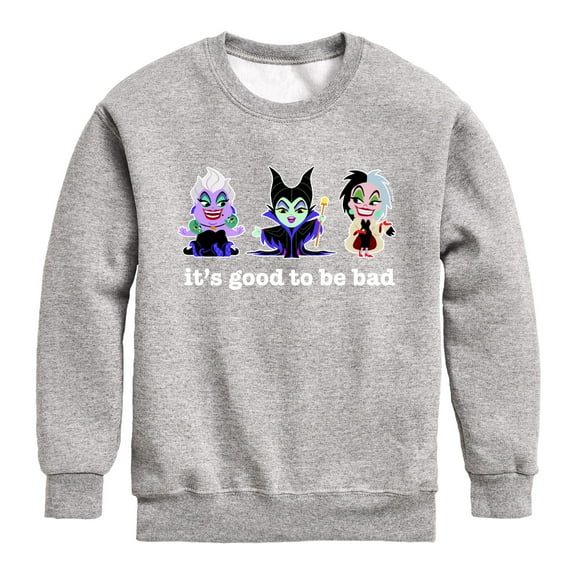Disney Villains - It's Good To Be Bad - Toddler And Youth Crewneck Fleece Sweatshirt