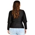 thumbnail image 3 of Blusa de puño cerrado Roman Fashion /Tallas Extras, 1809 (Negro) negro 38 Roman Fashion BL-GR-1809-NEGRO, 3 of 6